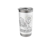 Retired Not My Problem Anymore Funny Office Stainless Steel Insulated Tumbler