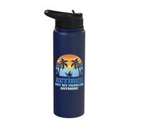 Retired Not My Problem Anymore Funny Vintage Retirement Stainless Steel Insulated Water Bottle