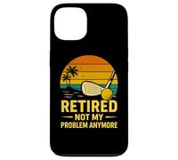 Retired Not My Problem Anymore Golf Sunset Retro Retirement Case for iPhone 13