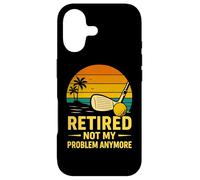 Retired Not My Problem Anymore Golf Sunset Retro Retirement Case for iPhone 17