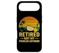 Retired Not My Problem Anymore Golf Sunset Retro Retirement Case for iPhone Air