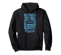 Retired Not Tired Karate Legend Retro Retirement Party Pullover Hoodie