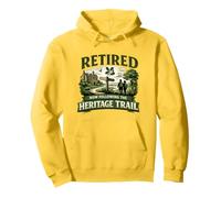 Retired Now Following The Heritage Trail Retirement Walking Pullover Hoodie