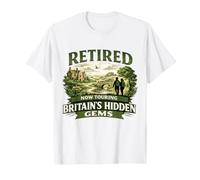Retired Now Touring Britain's Hidden Gems Retirement T-Shirt