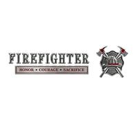 Retired Nurse Care Compassion Commitment Metal Car Emblem Badge, Firefighter Honor Courage Sacrifice Car Emblem Metal Badge, Retirement Nurse Emblems Decal Sticker, for Truck SUV Cars (Firefighter)