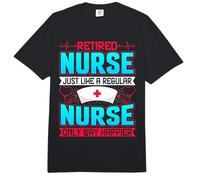 Retired Nurse Just Like a Regular Nurse - Retirement Nursing Comfort Colors Adult Heavyweight T-Shirt