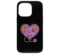 Retired OFF DUTY Camp Nurse Heart Trip Squad Nursing School Case for iPhone 13 Pro