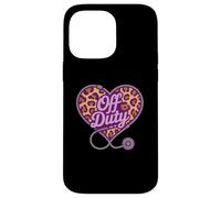 Retired OFF DUTY Camp Nurse Heart Trip Squad Nursing School Case for iPhone 14 Pro Max
