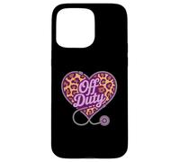 Retired OFF DUTY Camp Nurse Heart Trip Squad Nursing School Case for iPhone 15 Pro Max