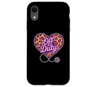 Retired OFF DUTY Camp Nurse Heart Trip Squad Nursing School Case for iPhone XR