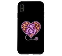 Retired OFF DUTY Camp Nurse Heart Trip Squad Nursing School Case for iPhone XS Max