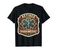 Retired Paramedic American Flag Retirement Retiring EMT EMS T-Shirt
