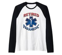 Retired Paramedic Retirement Retiring EMT Medic Veteran EMS Raglan Baseball Tee