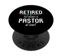 Retired Pastor Funny Theologian Religious Biblical Preacher PopSockets Adhesive PopGrip