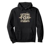 Retired Pe Teacher Now Catching Fish Instead Students Pullover Hoodie
