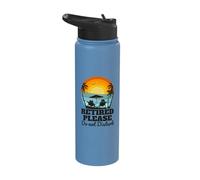 Retired Please Do Not Distrub Funny Vintage Retirement Stainless Steel Insulated Water Bottle