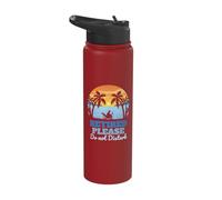 Retired Please Do Not Distrub Funny Vintage Retirement Stainless Steel Insulated Water Bottle