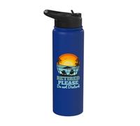 Retired Please Do Not Distrub Funny Vintage Retirement Stainless Steel Insulated Water Bottle
