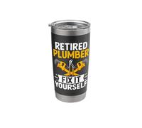 Retired Plumber Fix It Yourself Plumbers Pipe Plumbing Stainless Steel Insulated Tumbler