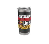 Retired Plumber Fix It Yourself Stainless Steel Insulated Tumbler