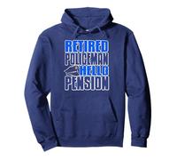 Retired Policeman Humor Saying Hello to Pension Life Pullover Hoodie