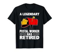 Retired Postal Worker Mailman & Mail Carrier Retirement T-Shirt