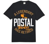 Retired Postal Worker Mailman Retirement Senior Postman Comfort Colors Adult Heavyweight T-Shirt