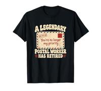 Retired Postal Worker Retirement Retro Vintage T-Shirt