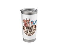 Retired Professional Bird Watcher Squirrel Feeder Stainless Steel Insulated Tumbler