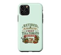 Retired Promoted To Chief Tea & Tomato Officer Retirement Case for iPhone 11 Pro