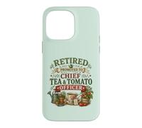 Retired Promoted To Chief Tea & Tomato Officer Retirement Case for iPhone 14 Pro Max