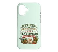 Retired Promoted To Chief Tea & Tomato Officer Retirement Case for iPhone 16