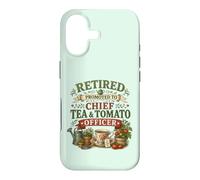 Retired Promoted To Chief Tea & Tomato Officer Retirement Case for iPhone 17
