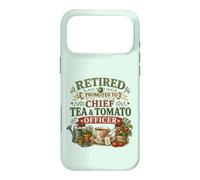 Retired Promoted To Chief Tea & Tomato Officer Retirement Case for iPhone 17 Pro Max