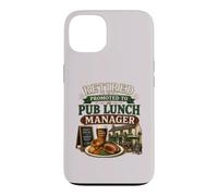 Retired Promoted To Pub Lunch Manager Funny Retirement Case for iPhone 13