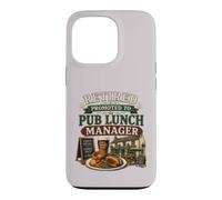 Retired Promoted To Pub Lunch Manager Funny Retirement Case for iPhone 13 Pro