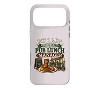 Retired Promoted To Pub Lunch Manager Funny Retirement Case for iPhone 17 Pro Max