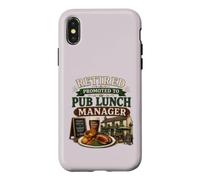Retired Promoted To Pub Lunch Manager Funny Retirement Case for iPhone X/XS