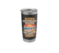 Retired Psychology Teacher Now Analyzing Beach Behavior Stainless Steel Insulated Tumbler