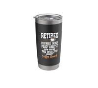 Retired Renewable Energy Policy Analyst Longest Coffee Break Stainless Steel Insulated Tumbler