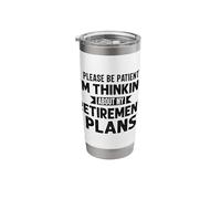 Retired Retiree Pensioner Senior Retiring Retirement Stainless Steel Insulated Tumbler