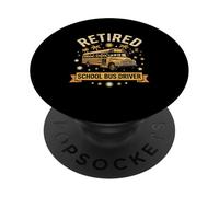 Retired School Bus Driver Still Riding With Pride PopSockets Adhesive PopGrip