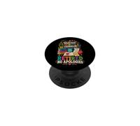Retired School Counselor No Apologies PopSockets Adhesive PopGrip