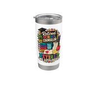 Retired School Counselor No Apologies Stainless Steel Insulated Tumbler