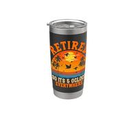 Retired So It's 5 O'clock Everywhere Sunset Retirement Stainless Steel Insulated Tumbler