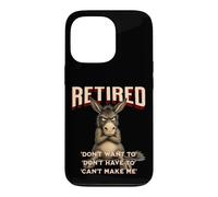 Retired Stubborn Mule s Funny Grumpy Retirement Case for iPhone 13 Pro