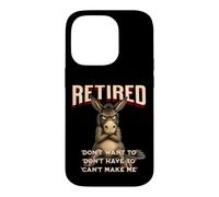 Retired Stubborn Mule s Funny Grumpy Retirement Case for iPhone 14 Pro