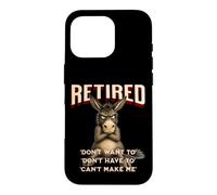 Retired Stubborn Mule s Funny Grumpy Retirement Case for iPhone 16 Pro