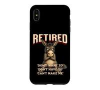 Retired Stubborn Mule s Funny Grumpy Retirement Case for iPhone XS Max