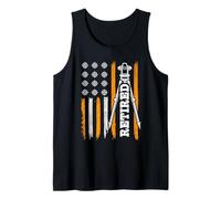 Retired Surveyor us Flag Surveying Land Surveyor Retirement Tank Top